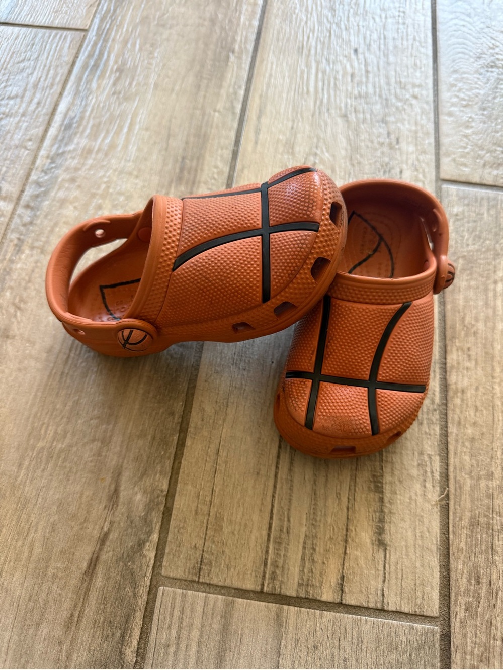 Kids Orange Basketball crocs